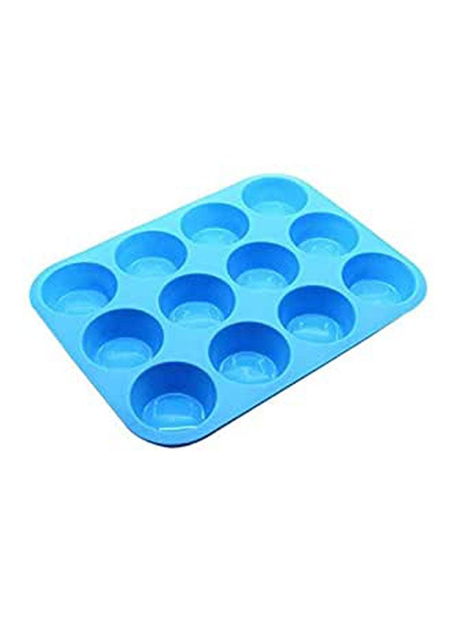 12 Milk Eyes Silicone Cupcakes Mold Blue