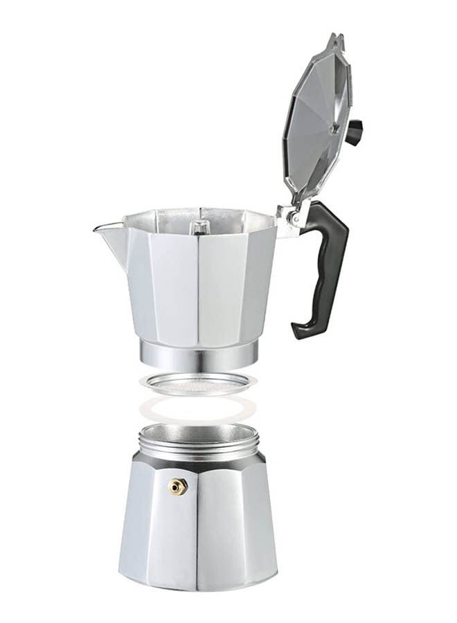 12-Cup Aluminum Espresso Percolator Coffee Stovetop Maker Silver - Image 2