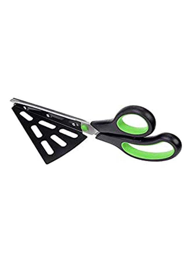 2 In 1 Mutifunctional Scissors Knife Slicer Baking Tools Black