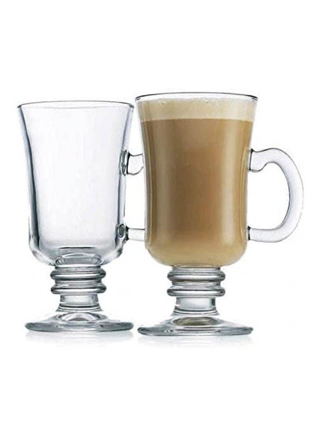 Coffee Glasses Latte Mugs Hot Chocolate Clear 230ml - Image 2