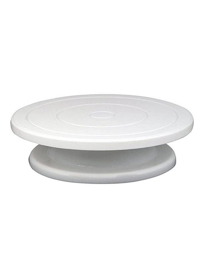 Plastic Cake Turntable Rotating Anti-Skid Cake Decorating Turntable Cake Rotary Table Round Cake Stand Kitchen Baking Tools White