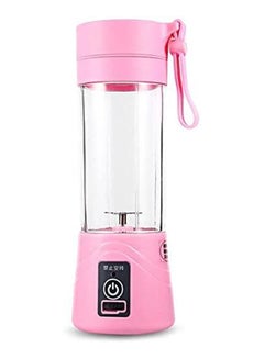 Blender Juicer Cup Vegetable Fruit Citrus Orange Juice Maker Cup Mixer Bottle Pink 380ml