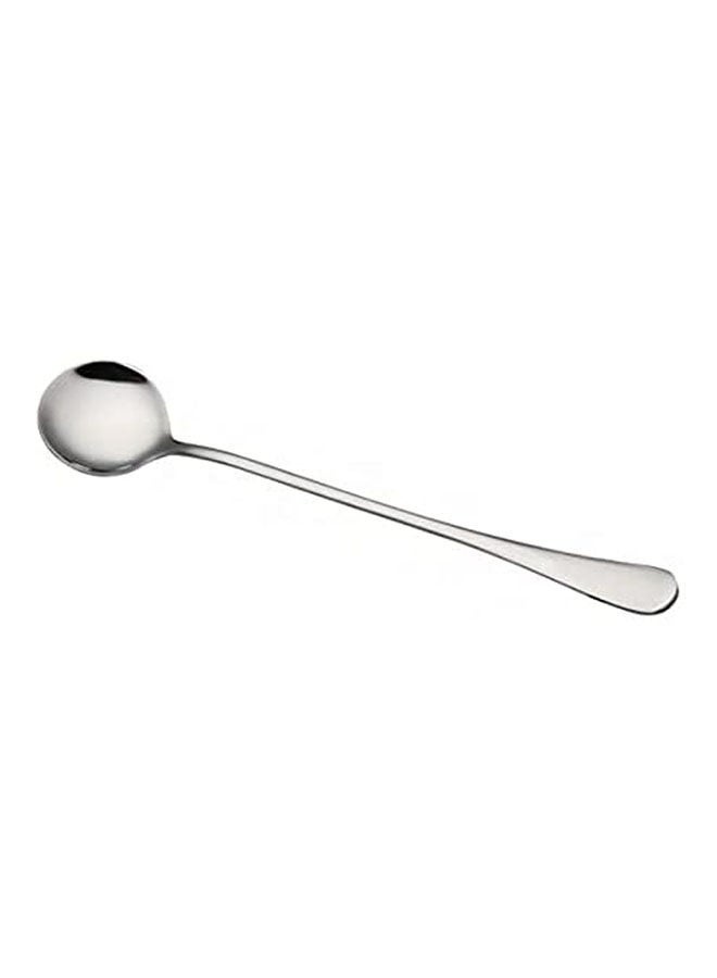 Durable Long Handle Teaspoon Coffee Spoon Silver