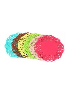 Round Silicone Table Heat Resistant Mat Cup Coffee Coaster Multicolour