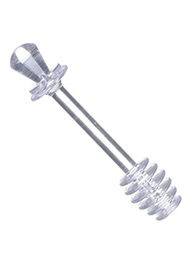 Acrylic Honey Spoon Silver 