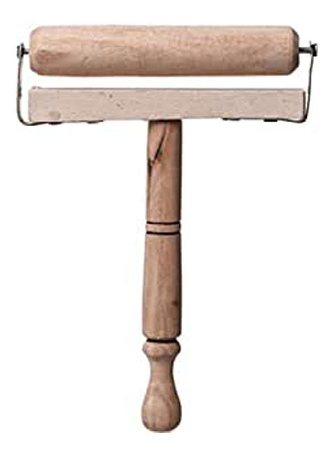 Baking Preparing Tool With Wood Hand Beige