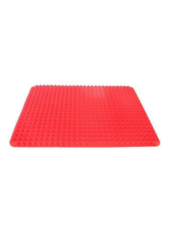 Bbq Silicone Non-Stick Healthy Cooking Baking Mat With Pyramid Surface Red