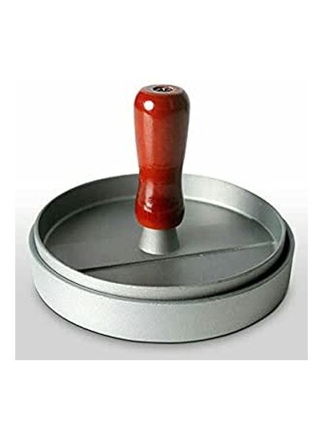 Coating Round Shape Hamburger Press Silver 12cm - v1651929452/N53280356A_1