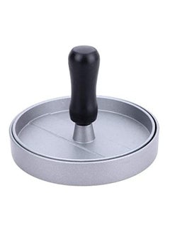 Generic Coating Round Shape Hamburger Press Silver 12cm 