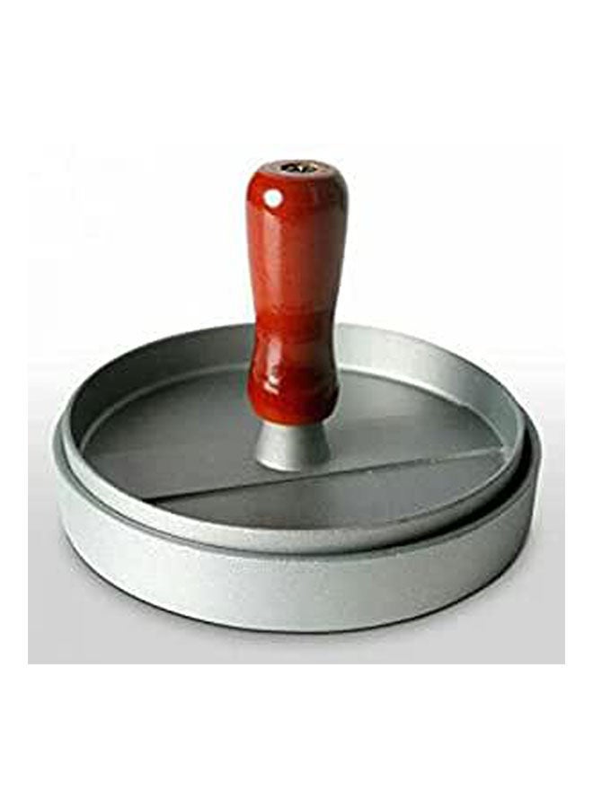 Coating Round Shape Hamburger Press Silver 12cm - v1651929453/N53280362A_1