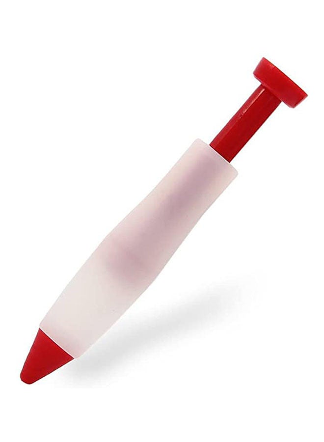 Cake Diy Pastry Cream Chocolate Decorating Syringe Silicone Plate Paint Pen Red