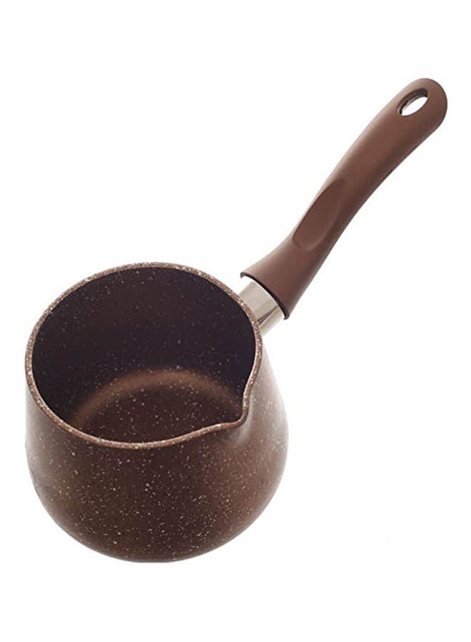 Granite Pottery With Handle Brown 29cm