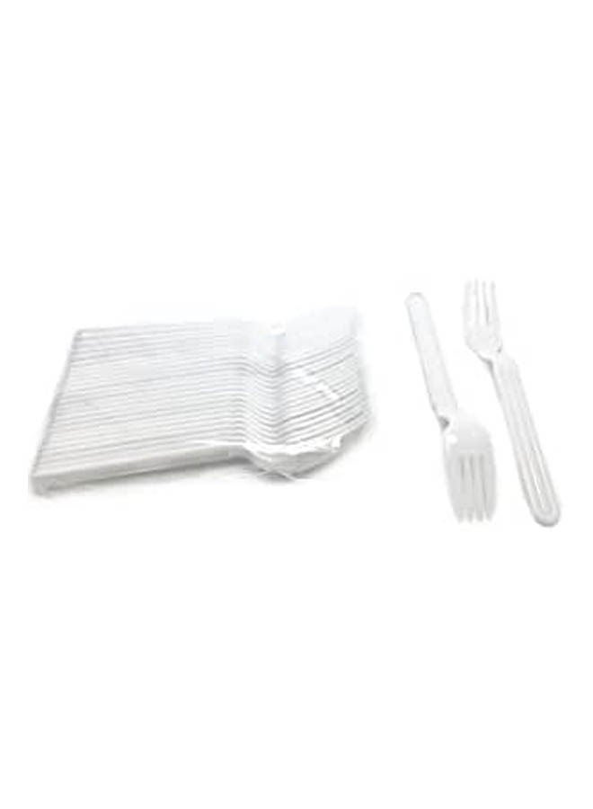 Disposable Forks White 