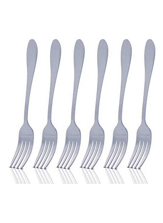 Food Forks Made Of Stainless Steel Silver