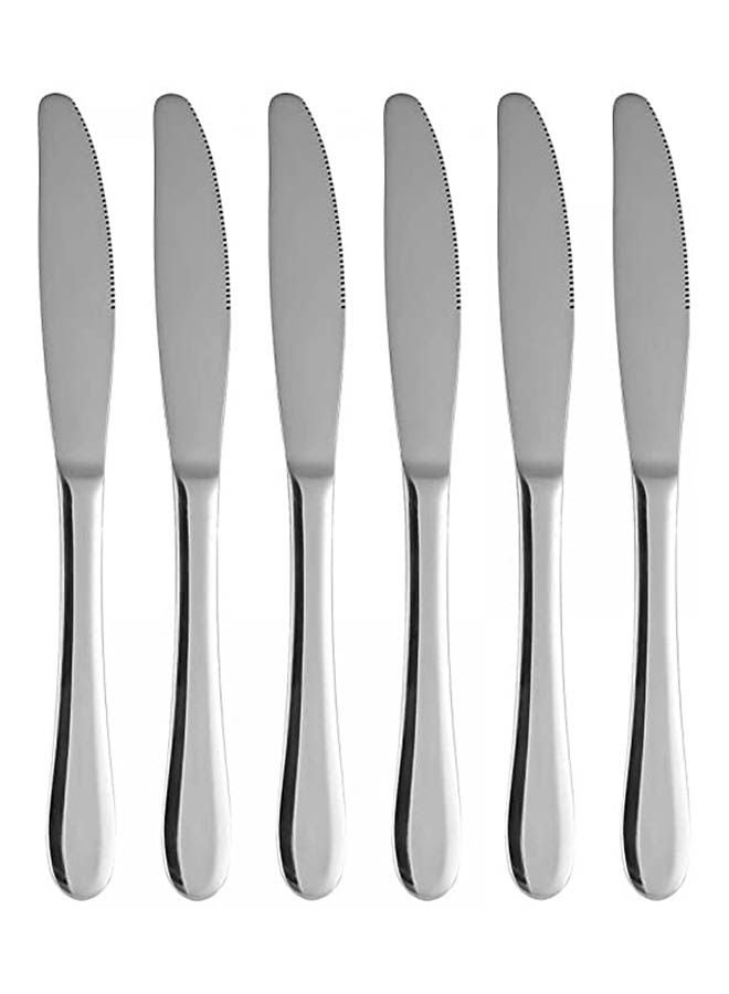 ماركة غير محددة Kitchen Butter Knive Set Silver 
