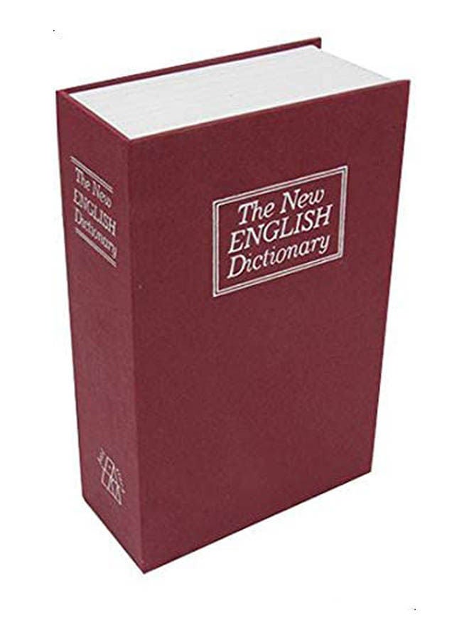 Home Safe Book Shape Red 18x11cm