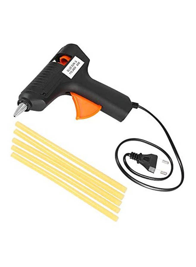110-240V 40W Hot Melt Glue Gun Paintless Dent Repair tool w/ 5pcs Glue Sticks Black 110x5cm - Image 1