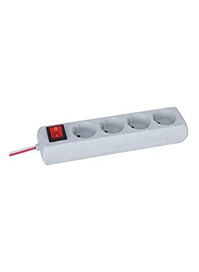 Generic Power Strip Plugs Cable White 