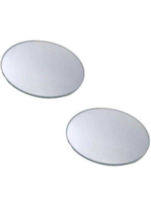2Pcs Universal Car Frame Less Styling Blind Spot Rear View Mirror Round