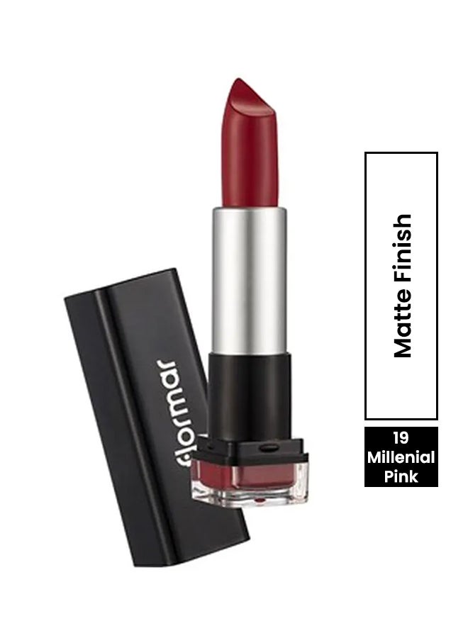 فلورمار أحمر شفاه غير لامع إتش دي لون 19 وردي ميلينيال - Image 1