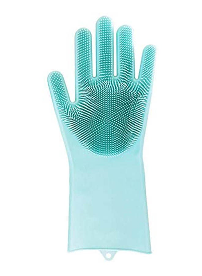 Kitchen Silicone Cleaning Gloves Magic Silicone Dish Washing Glove Blue 