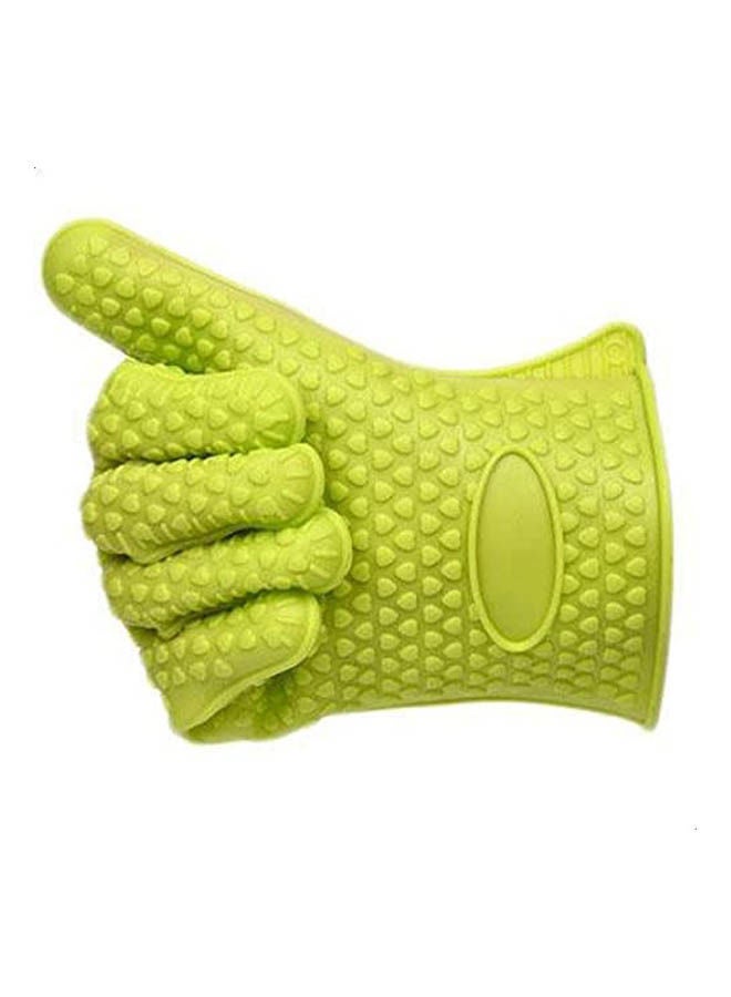 Grass  Bbq Grilling Gloves Oven Mitts Gloves Heat Resistant Gloves Green 