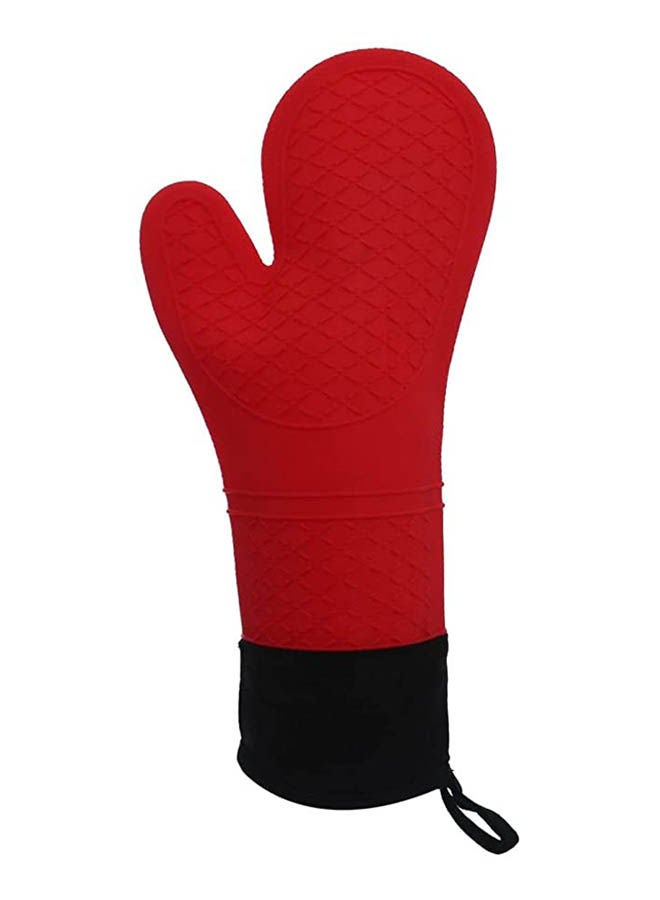 Heat Resistant And Water Proof Silicon Gloves Red 