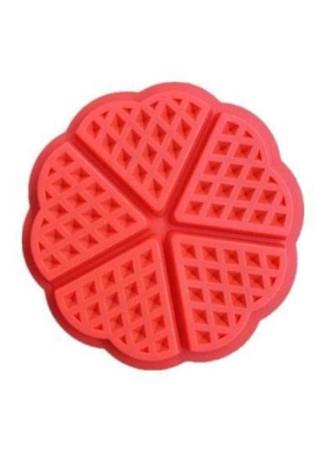 Heart-Shaped Waffle Mold Cake Lattice Mold Love Heart Belgium Mold Red