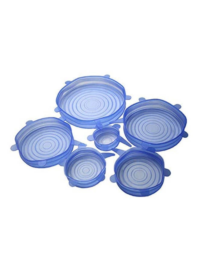 Generic Environmentally Friendly Tableware Stretch Silicone Fresh Cover Silicone Storage Cover Blue 