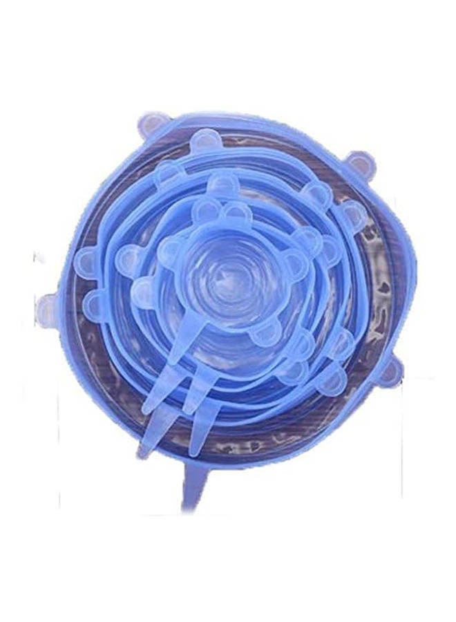 Environmentally Friendly Tableware Stretch Silicone Fresh Cover Silicone Storage Cover Blue 