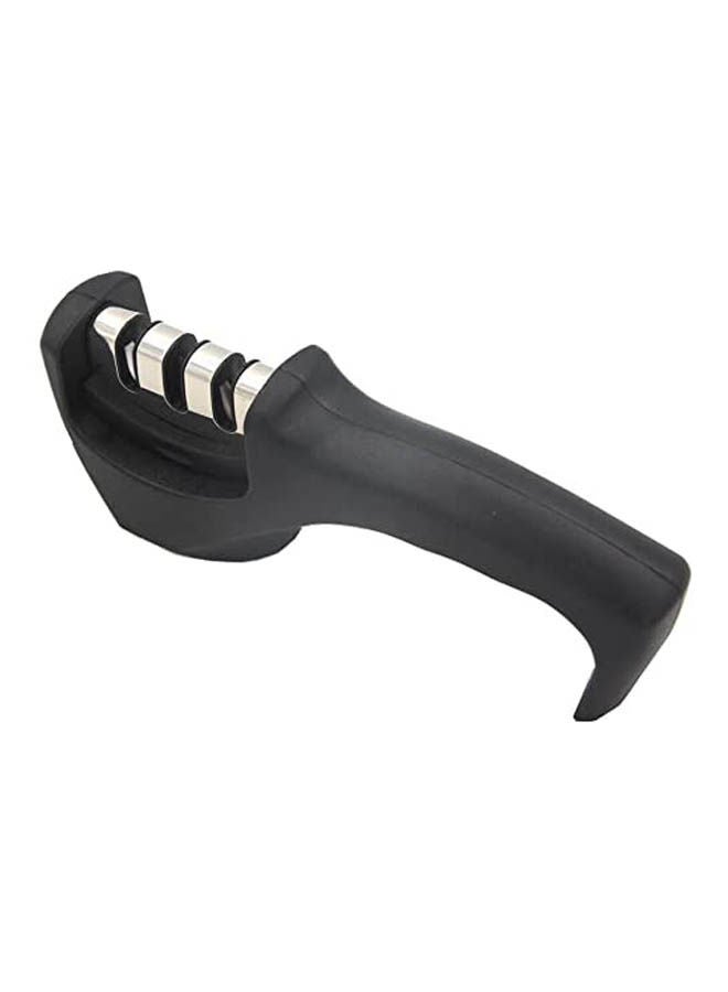 Kitchen Knife Sharpener - -Stage Diamond Knife Sharpening Tool Black