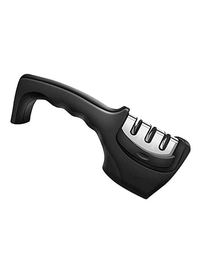 Kitchen Knife Sharpener -Stage Knife Sharpening Tool Helps Repair, Restore And Polish Blade Black