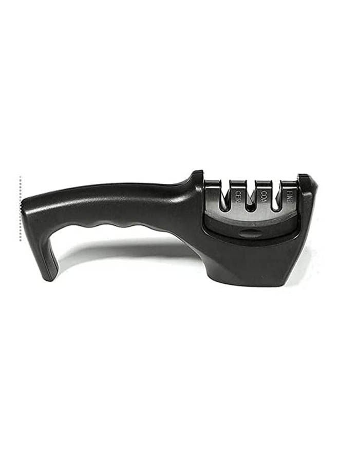 Kitchen Knife Sharpener  Stage Knife Sharpening Tool Helps Repair Restore And Polish Blade Black