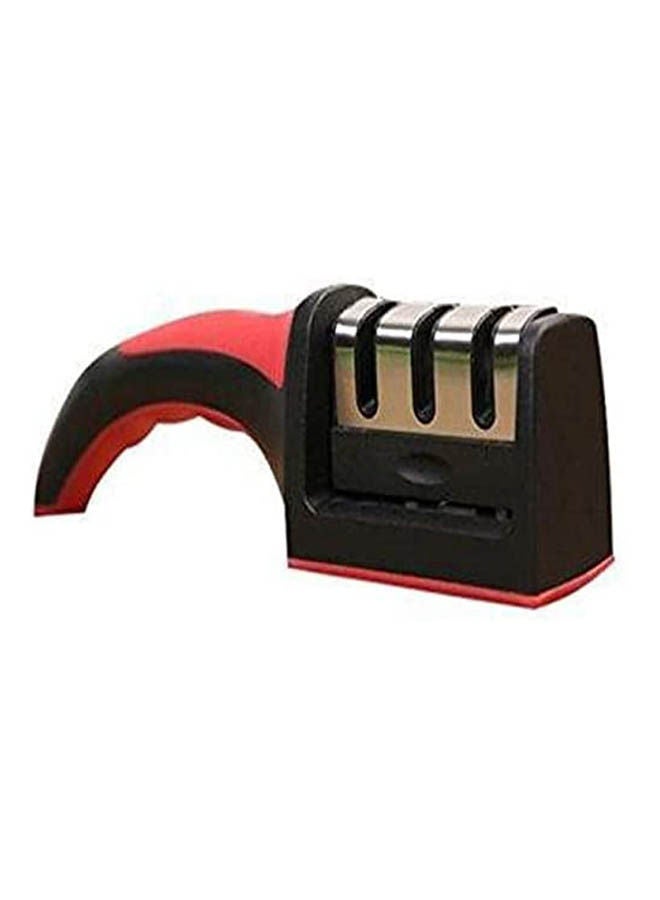Kitchen Knife Sharpener Professional  Stage Sharpening System For Steel Knives Black