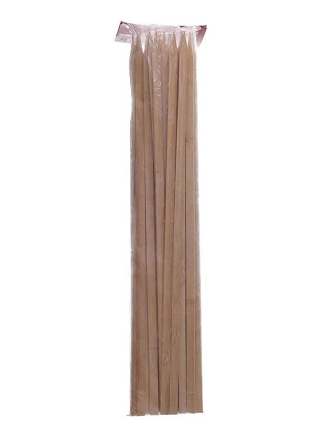 Flattened Kebab Skewer Beige 40cm