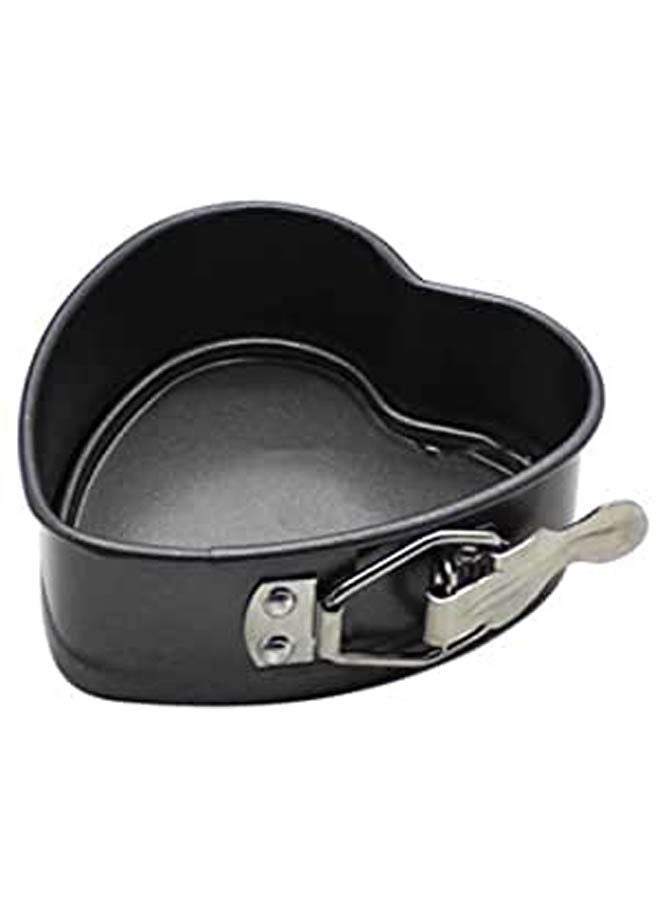 Baking Mold Heart Shaped Baking Pan Heart Shaped Baking Tray Black 4inch - Image 2