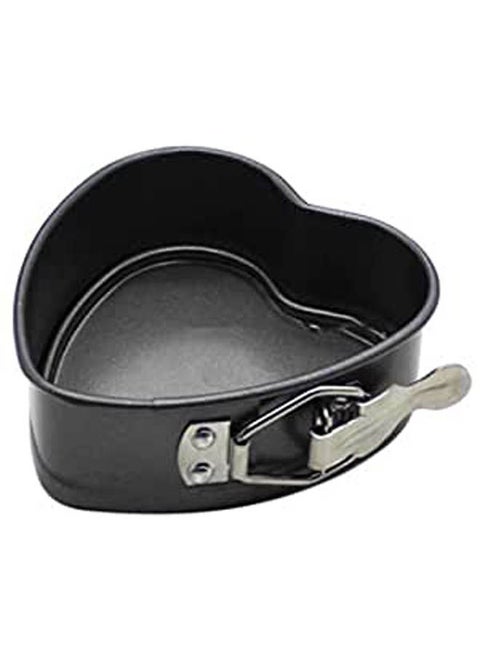 Baking Mold Heart Shaped Baking Pan Heart Shaped Baking Tray Black 4inch
