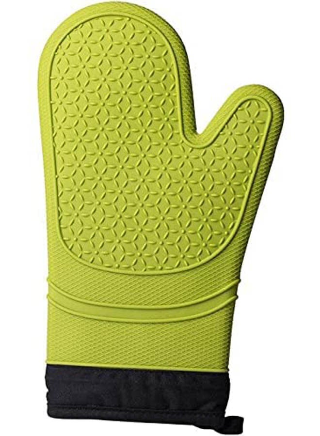 Bbq Grilling Gloves Oven Mitts Green  - Image 1