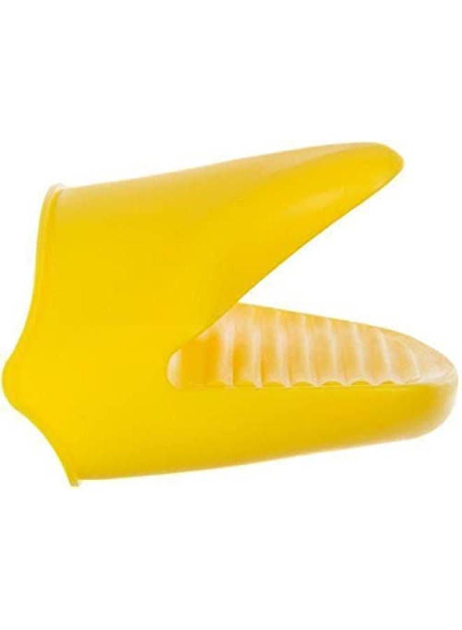 Hot Silicone Oven Mitts Yellow  - Image 2