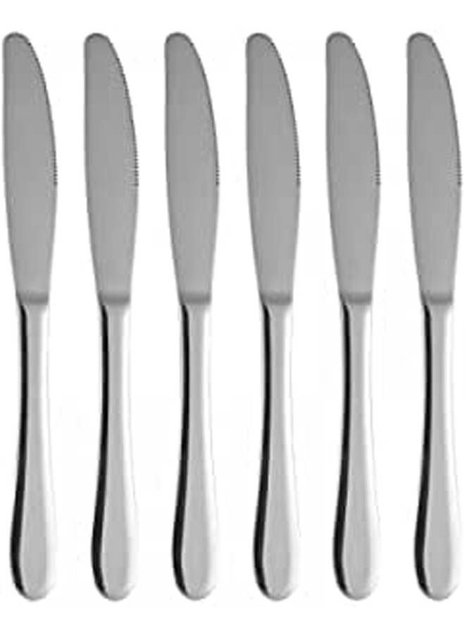 ماركة غير محددة Kitchen Butter Knive Set 6 Pieces Silver  - Image 1