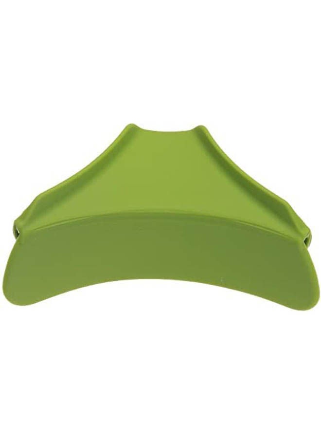 Kitchen Silicone Anti Spill Drain Pans Round Rim Deflector Liquid Funnel Soup Cooking Tools Green