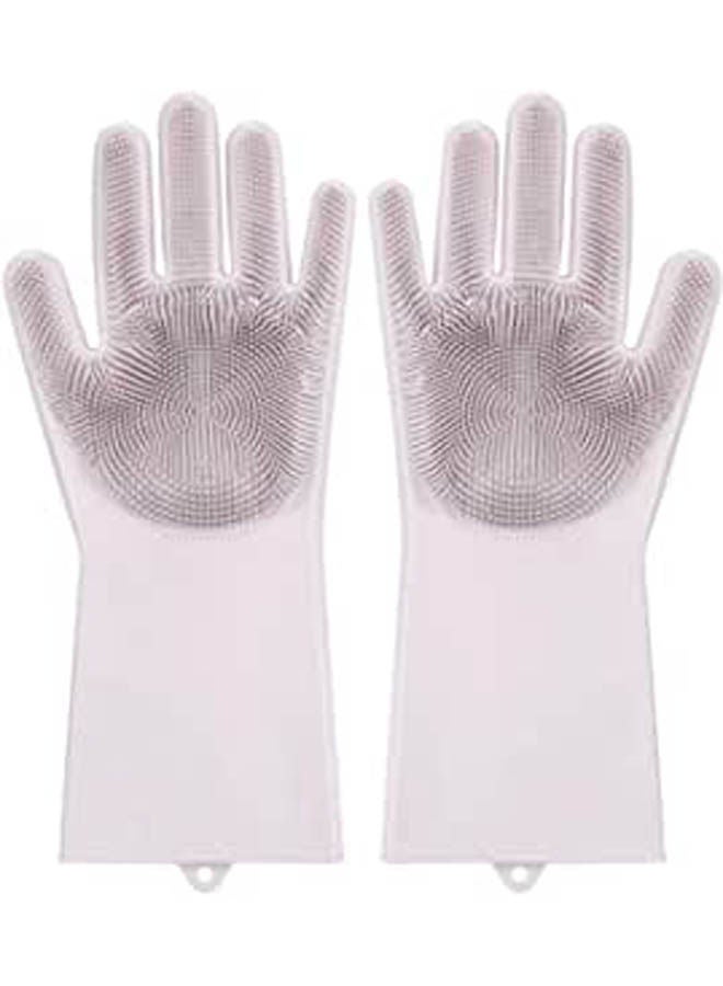Kitchen Silicone Brush Gloves Purple - Image 2