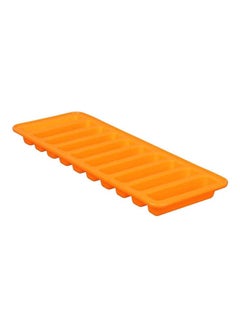 Rubber Finger Shaped Rectangular Ice Tray Mold Orange