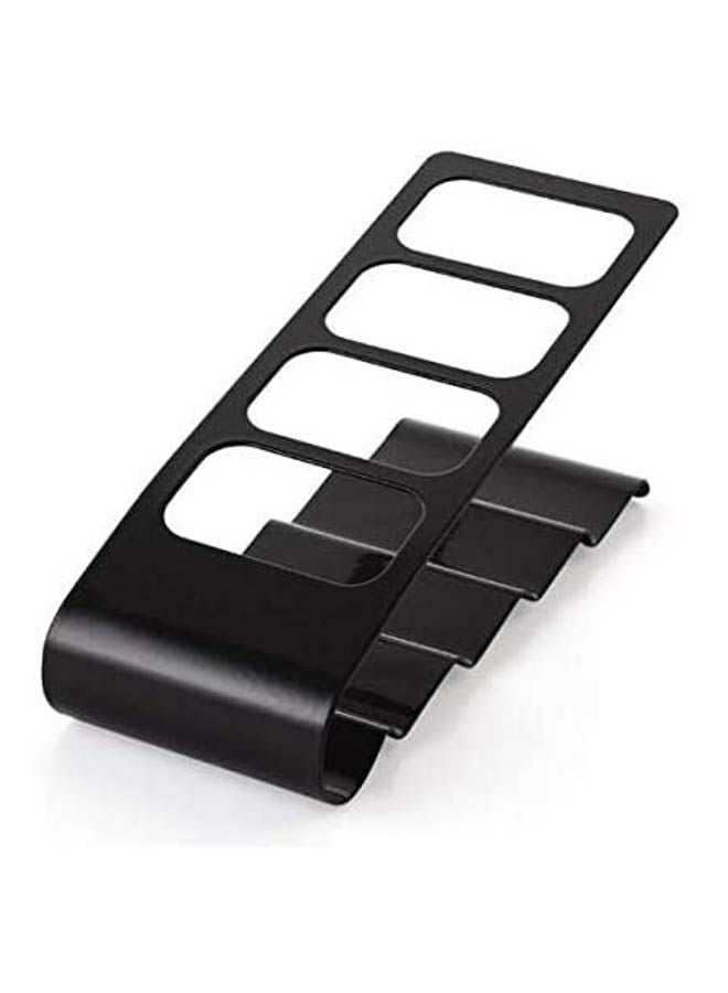 Dvd Tv Remote Control Storage - Stand Holder 4 Frame Desk Organiser Black - Image 1