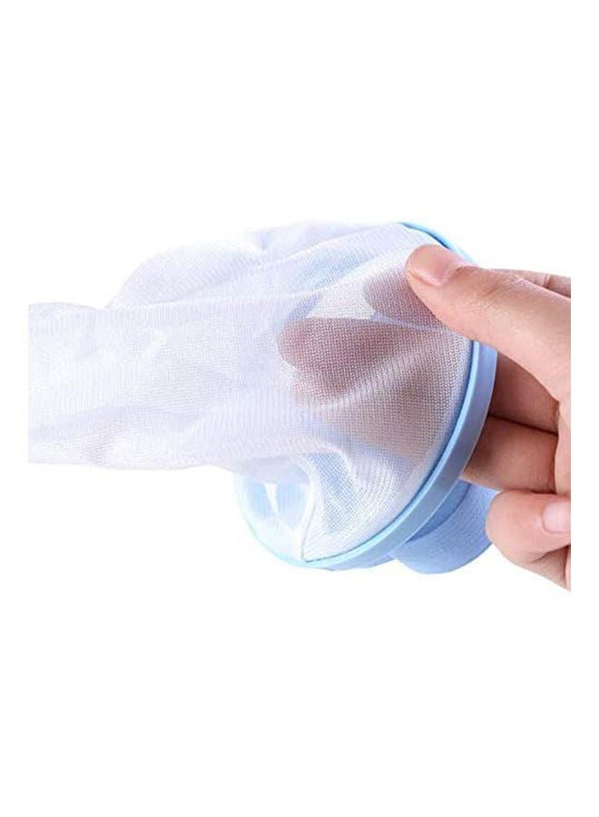 Lint Hair Catcher Mesh Pouch Washing Machine Laundry Filter Bag Blue  - Image 2