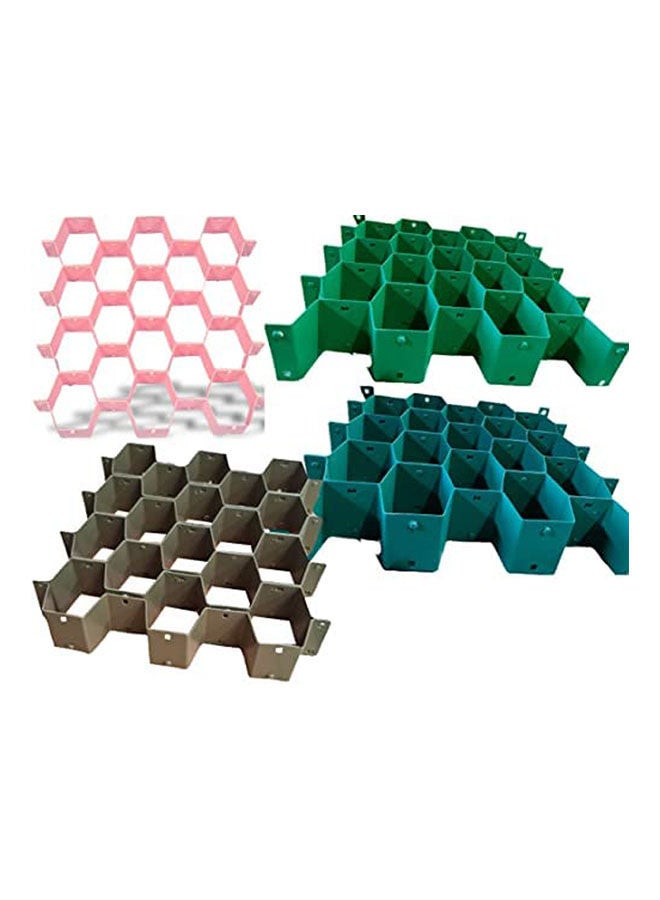 4 Pcs Diy Grid Drawer Divider Panel Household Storage Organizer Partition Multicolour