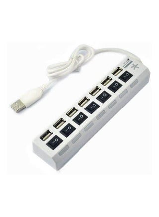 7-In-1 Usb2.0 7-Port Hub With Switch White - v1651935359/N53284630A_1
