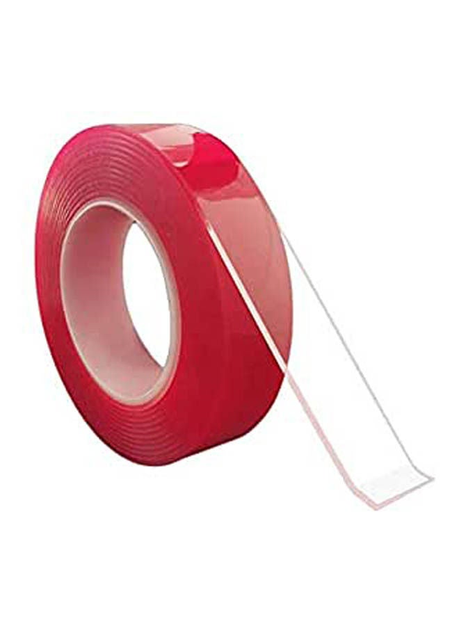 Soofam Double-Sided Non-Marking Washable Nano-Adhesive Tape Red - Image 1