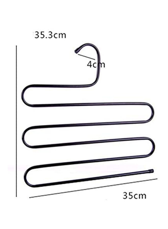 Stainless Steel Trousers Hanger Multifunction Pants Closet Black  - Image 2