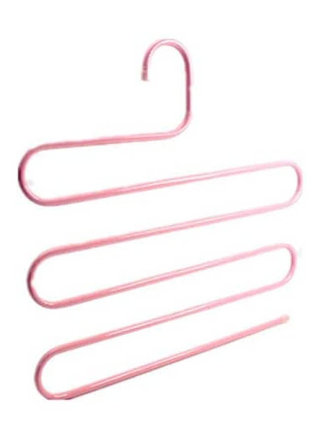 ماركة غير محددة Stainless Steel Trousers Hanger Multifunction Pants Closet Pink  - Image 1